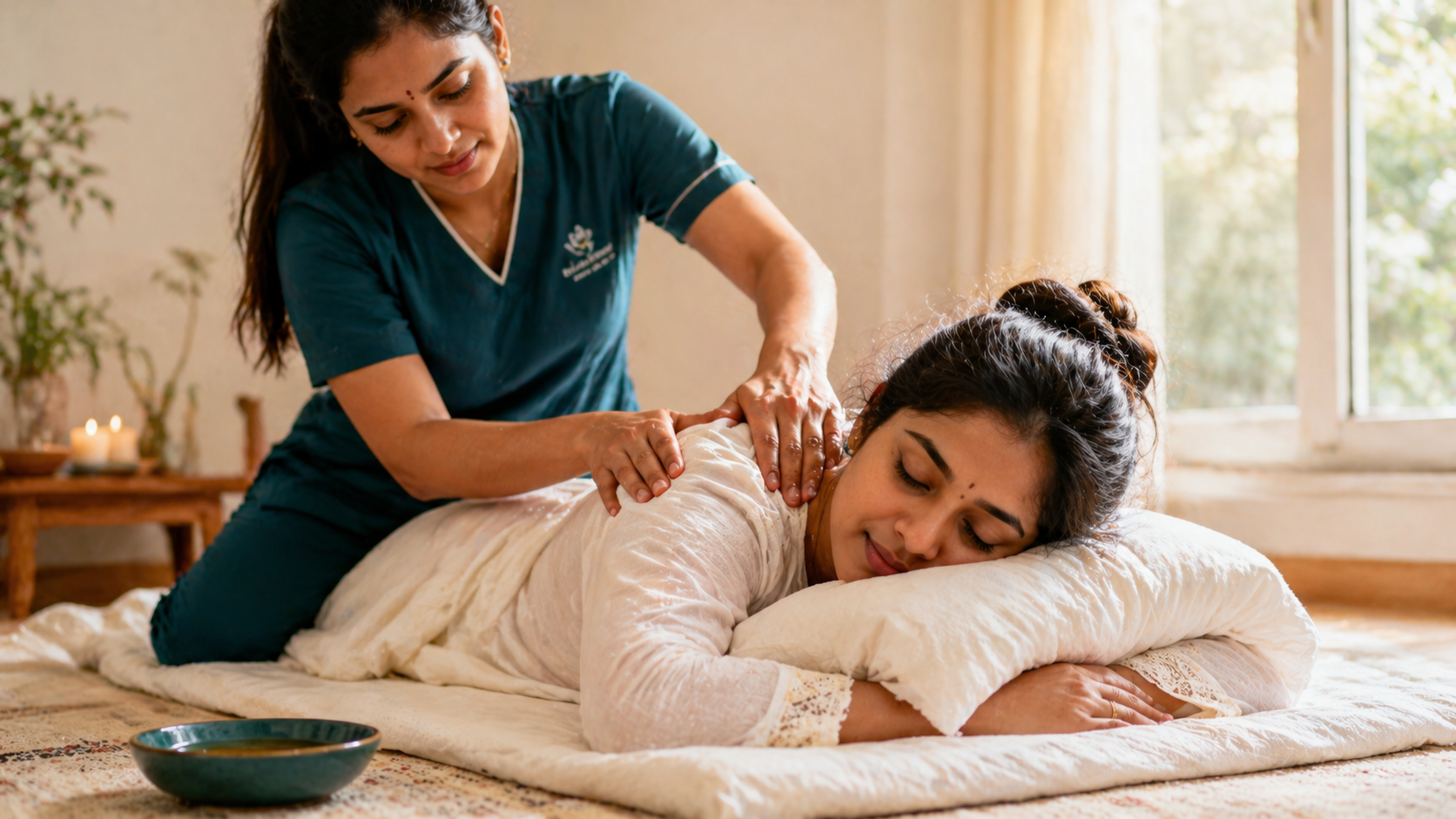 Postpartum massage for the mother
